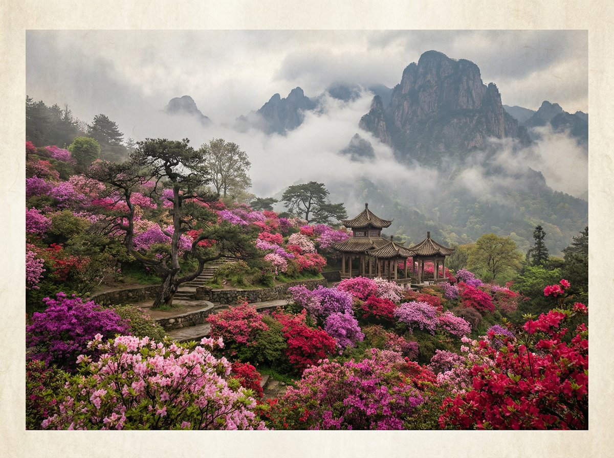 偷拍杜鹃花视频